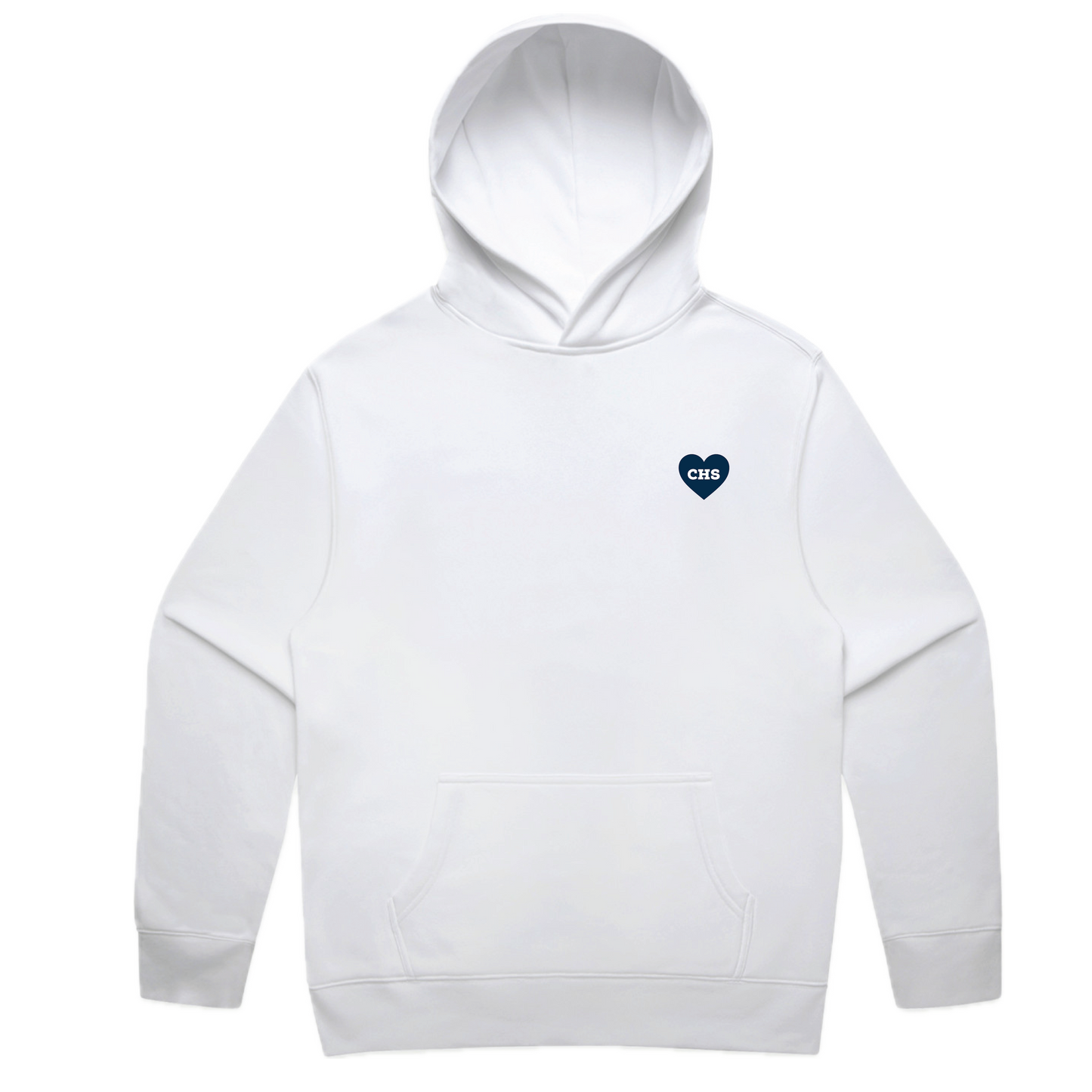 Carlmont Embroidered Blue Heart Hoodie